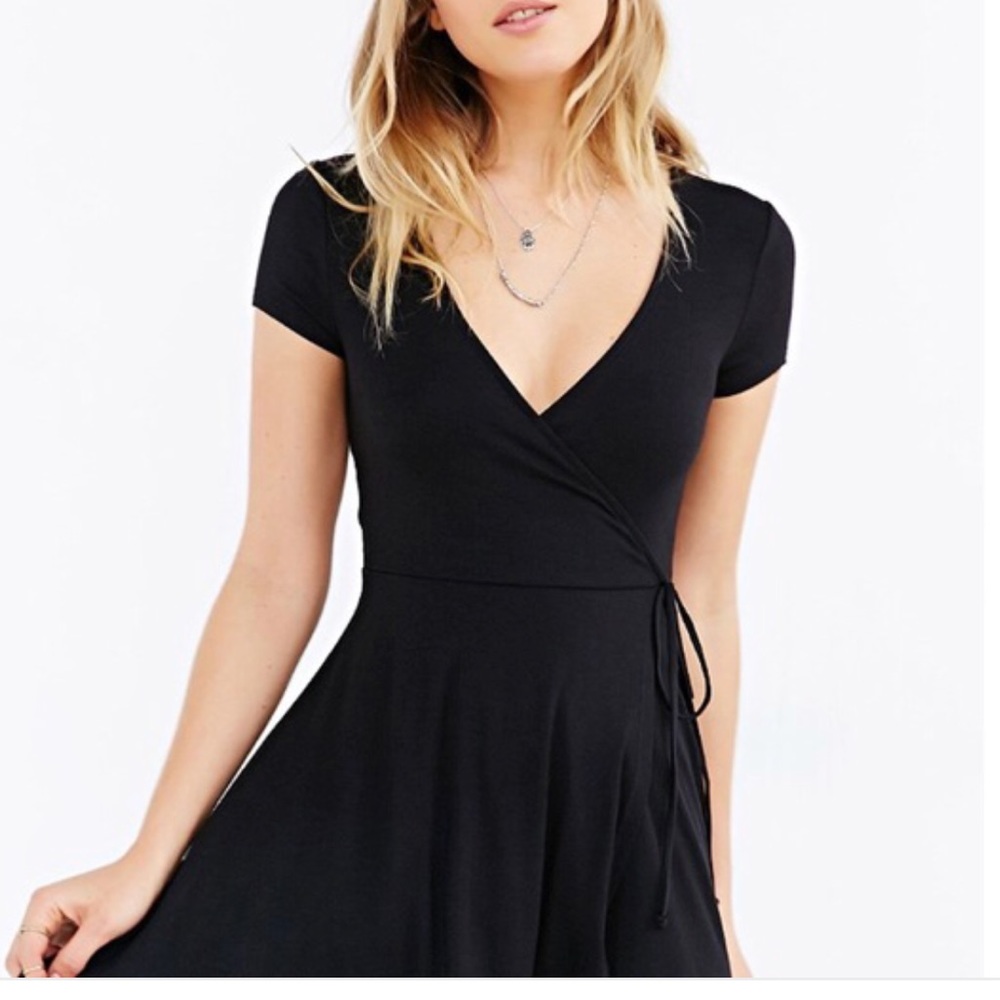 Urban outfitters Maroon wrap front Dress XS